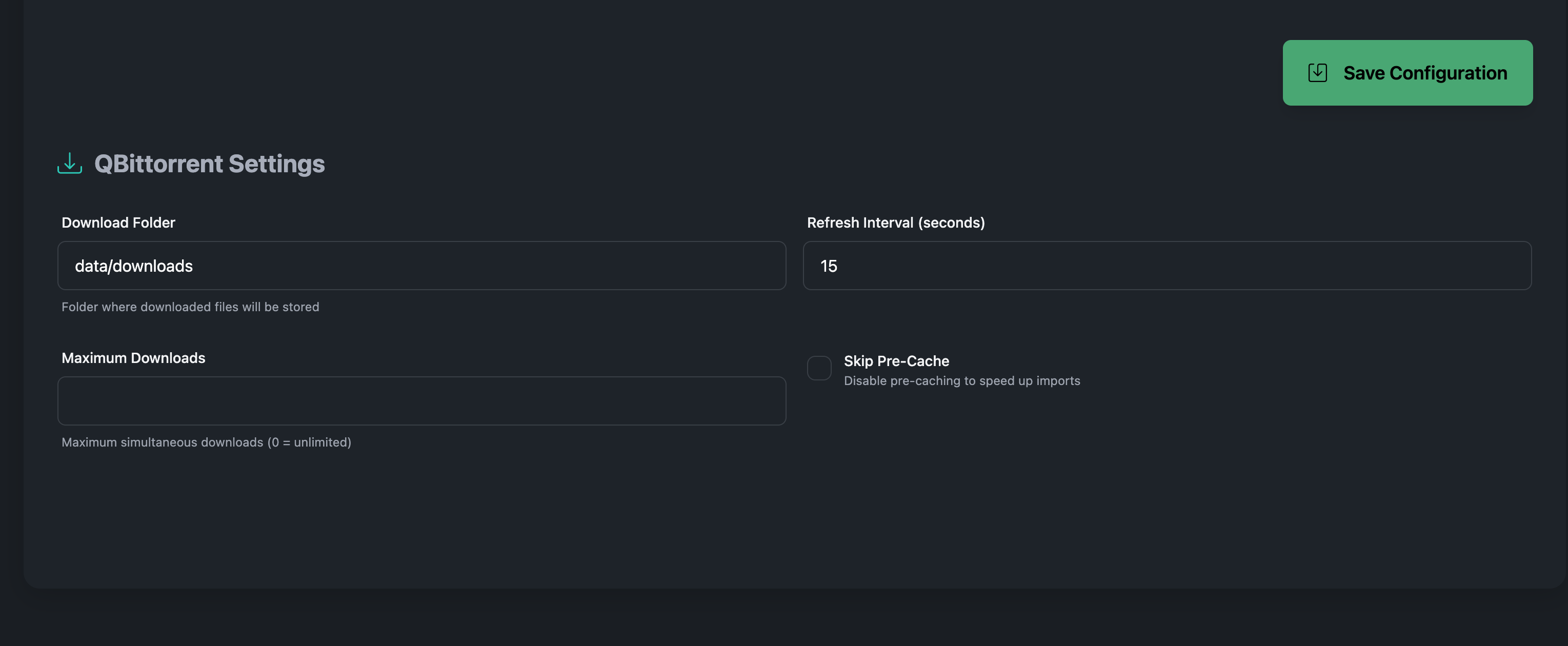 Qbittorrent Settings